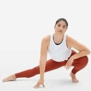 Everlane‎ ReNew High Rise Leggings Yoga Workout Athletic Pants Red Size S